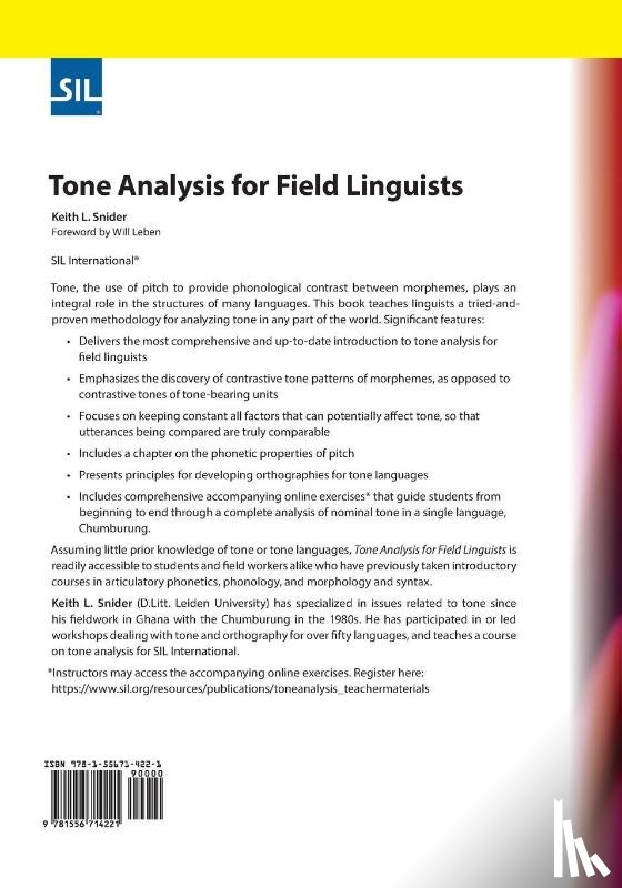 Snider, Keith L - Tone Analysis for Field Linguists