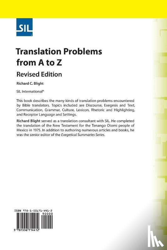 Blight, Richard C - Translation Problems from A to Z