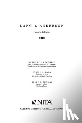 Bocchino, Anthony J. - Lang v. Anderson: Case File