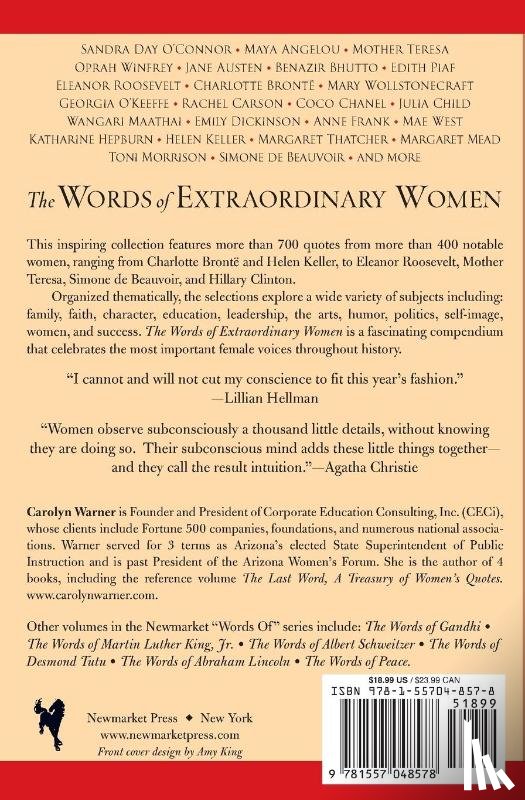 Warner, Carolyn - Words of Extraordinary Women, The