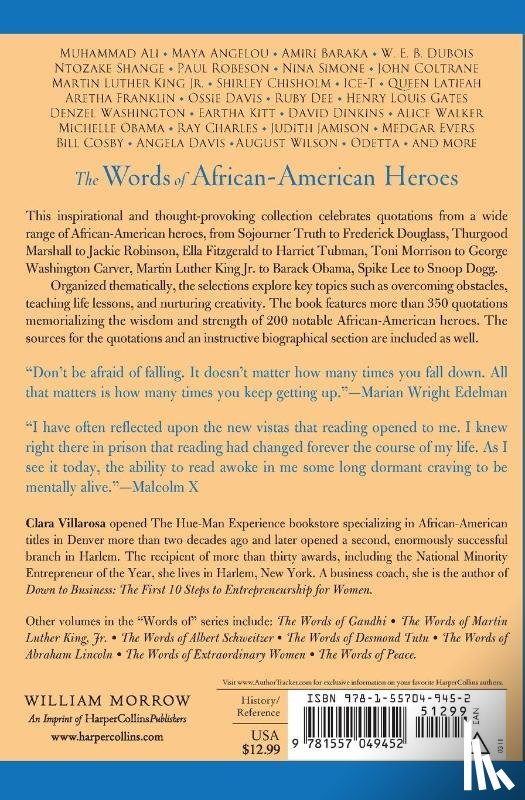 Villarosa, Clara - The Words of African-American Heroes