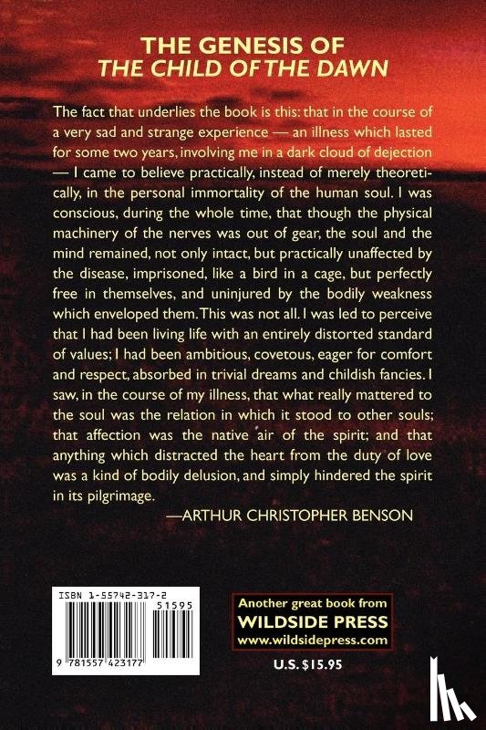 Benson, Arthur Christopher, Benson, A C - The Child of the Dawn