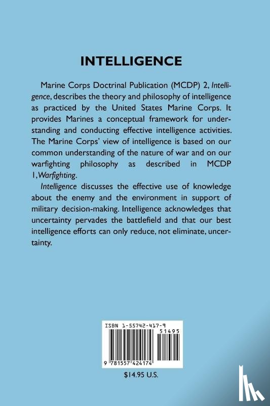 United States Marine Corps, United States Marine Corps, States Marin, U S Marine Corps, Marine Corps - Intelligence (Marine Corps Doctrinal Publication McDp 2)