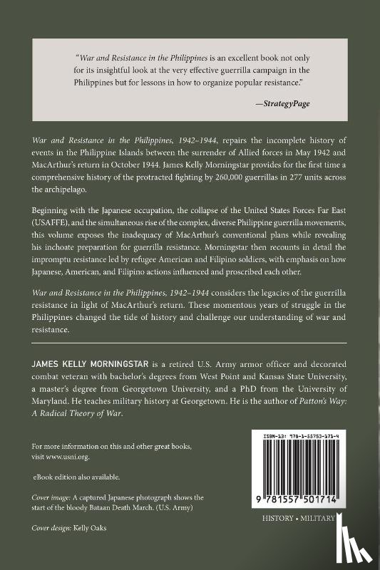 Morningstar, James K - War and Resistance in the Philippines, 1942-1944