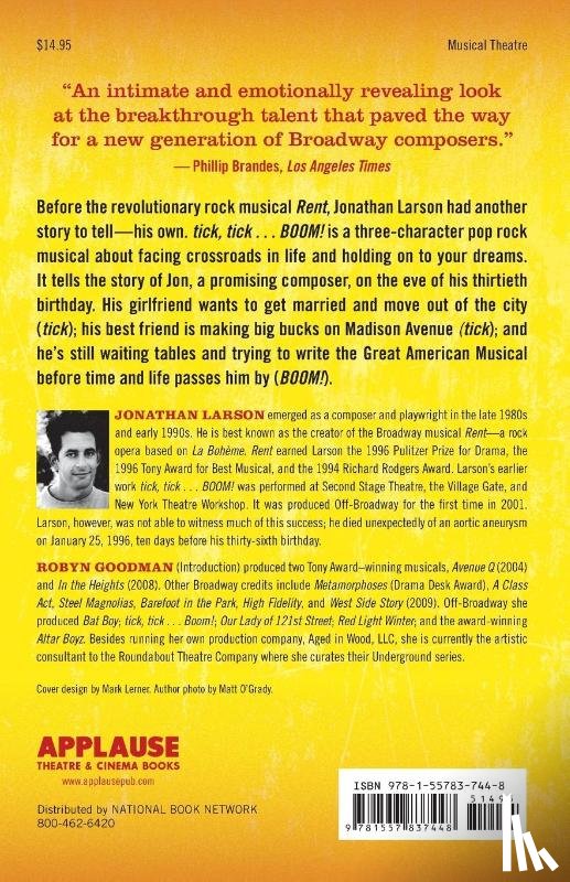 Larson, Jonathan - tick tick ... BOOM!: The Complete Book and Lyrics