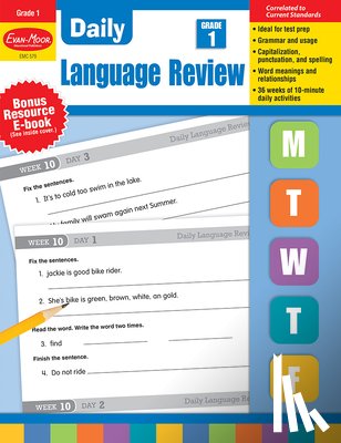 Evan-Moor Educational Publishers - DAILY LANGUAGE REVIEW GRADE 1