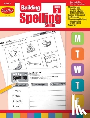 Evan-Moor Educational Publishers - BUILDING SPELLING SKILLS GRD 2