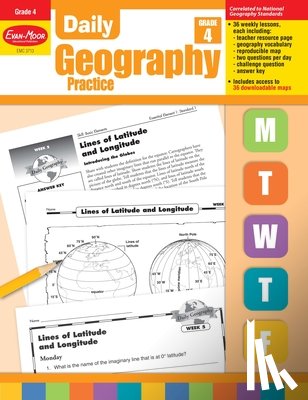 Evan-Moor Educational Publishers - DAILY GEOGRAPHY PRACT GRD 4 TE