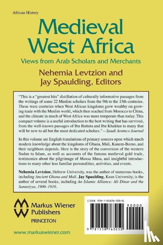 Nehemia Levtzion, Jay Spaulding, Nehemia Levizion - Medieval West Africa