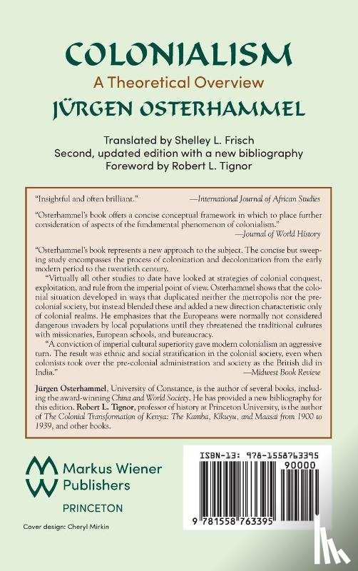 Osterhammel, Jurgen - Colonialism
