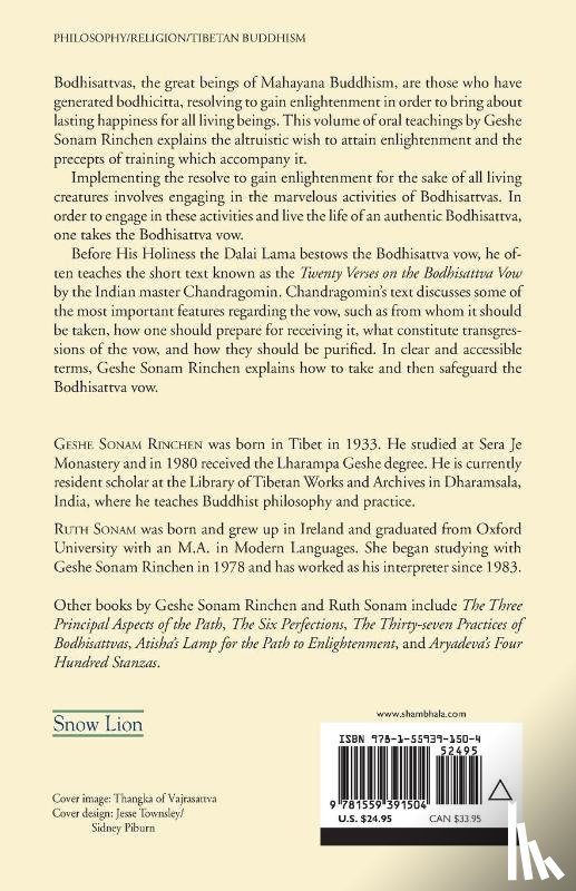 Sonam Rinchen, Geshe - The Bodhisattva Vow