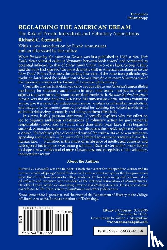 Cornuelle, Richard C. - Reclaiming the American Dream