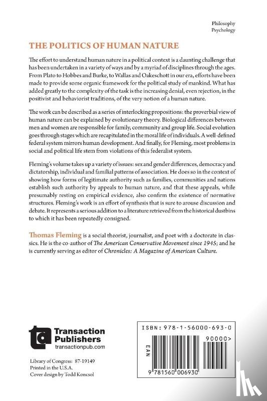 Fleming, Thomas - The Politics of Human Nature