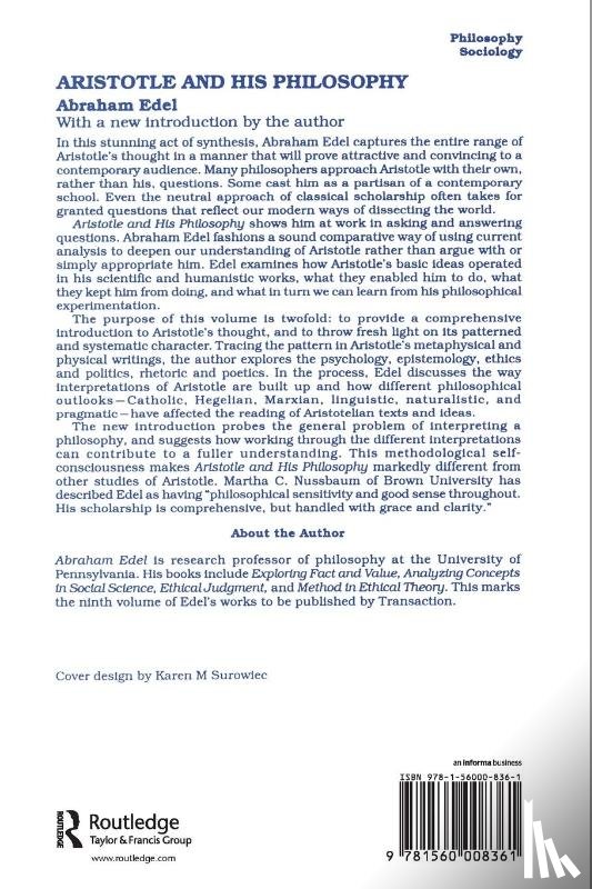 Edel, Abraham - Aristotle and His Philosophy
