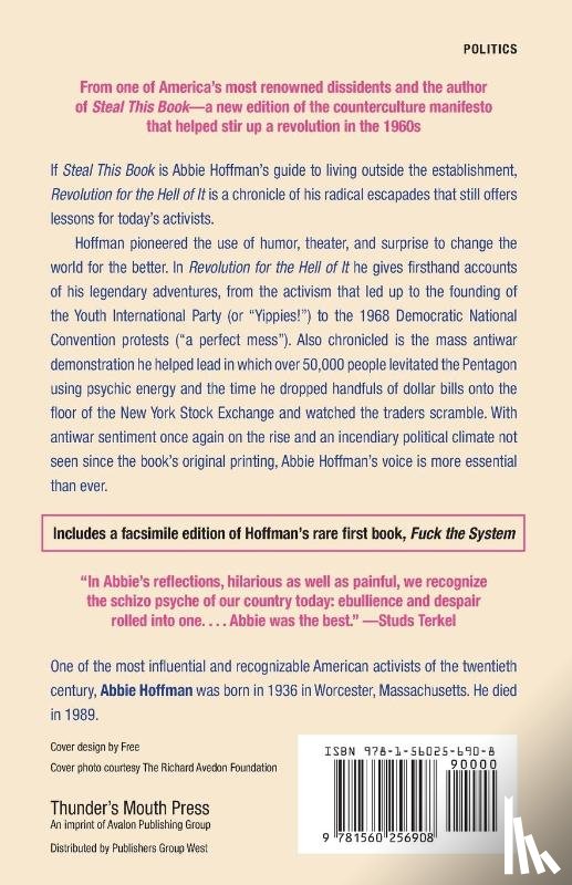 Hoffman, Abbie, Wasserman, Harvey, Billy, Reverend - Revolution for the Hell of It