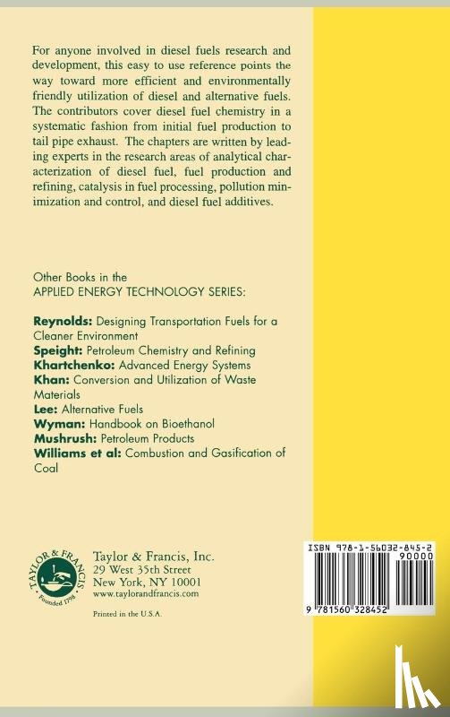 Song, Chunsham (Pennsylvania State University - Chemistry of Diesel Fuels
