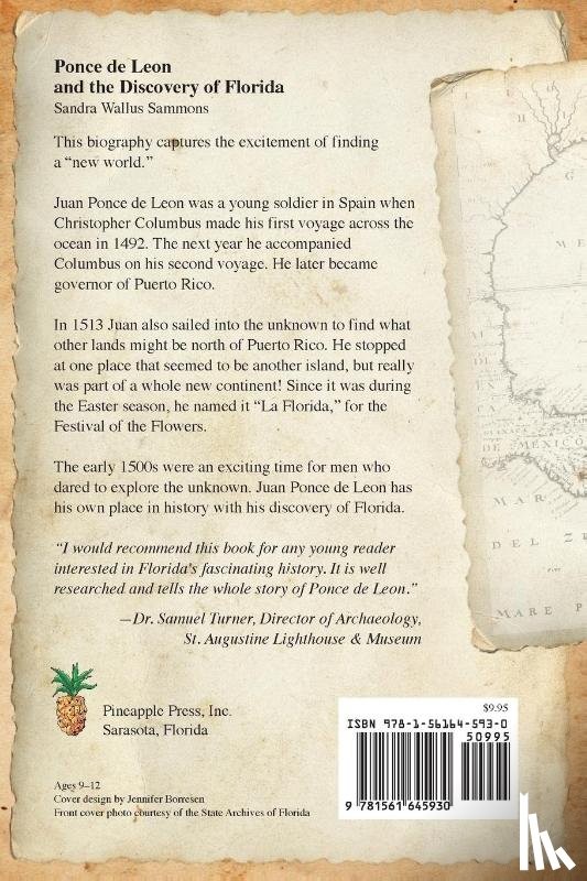 Sammons, Sandra Wallus - Ponce de Leon and the Discovery of Florida
