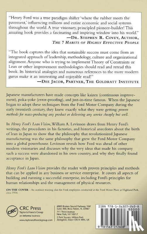 Levinson, William A. - Henry Ford's Lean Vision