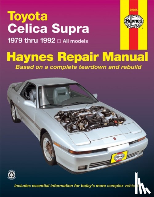 Haynes Publishing - Toyota Celica Supra 1979-1992) Haynes Repair Manual (USA)