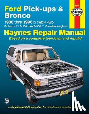 Haynes Publishing - Ford Full-Size Pickups and Bronco, 1980-1996