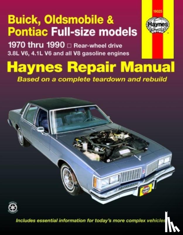 Haynes Publishing - Buick, Oldsmobile & Pontiac full-size RWD petrol (1970-1990) Haynes Repair Manual (USA)