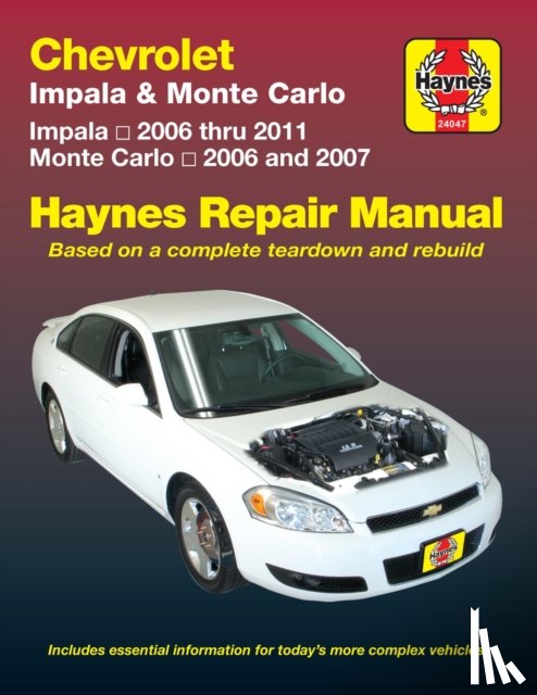 Haynes Publishing - Chevrolet Impala (2006-2011) & Monte Carlo (2006-2007) Haynes Repair Manual (USA)