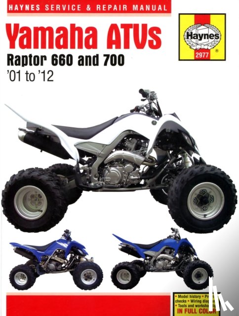 Ahlstrand, Alan - Yamaha Raptor 660 & 700 ATVs (01 - 12) Haynes Repair Manual