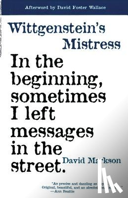 Markson, David - Wittgenstein's Mistress