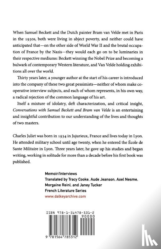 Juliet, Charles - Conversations with Samuel Beckett and Bram Van Velde