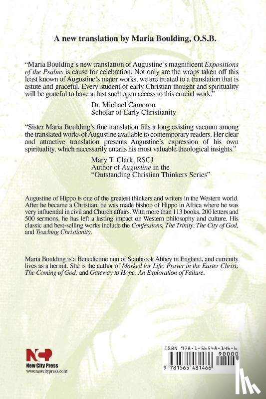 Augustine, Saint, Augustine, Edmund - Expositions of the Psalms