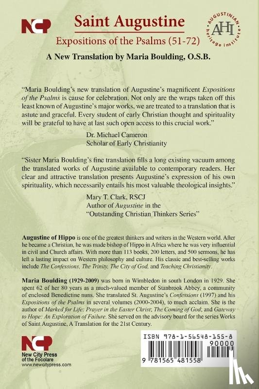 Augustine, John E., Augustine, Saint, Augustine, Edmund - Expositions of the Psalms