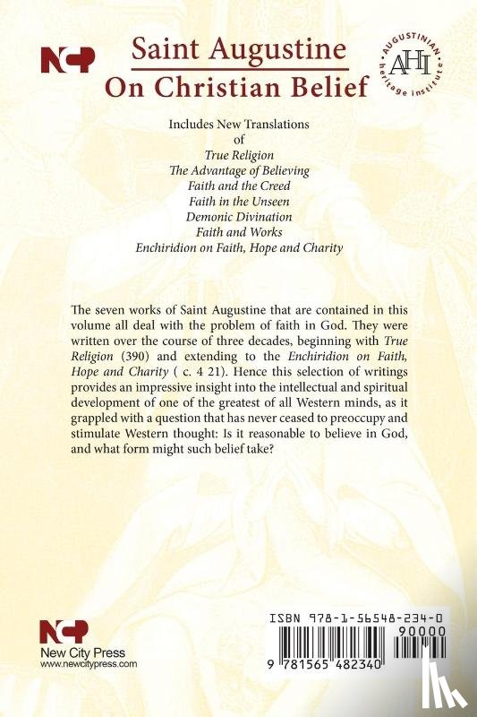 Saint Augustine of Hippo - On Christian Belief, Study Edition