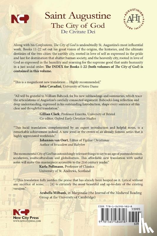 Saint Augustine of Hippo - The City of God (De Civitate dei)