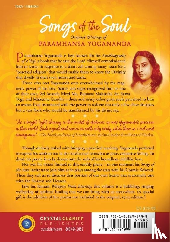 Yogananda, Paramhansa - Songs of the Soul