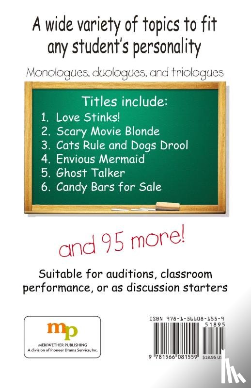Young, Rebecca - 101 Monologues for Middle School Actors