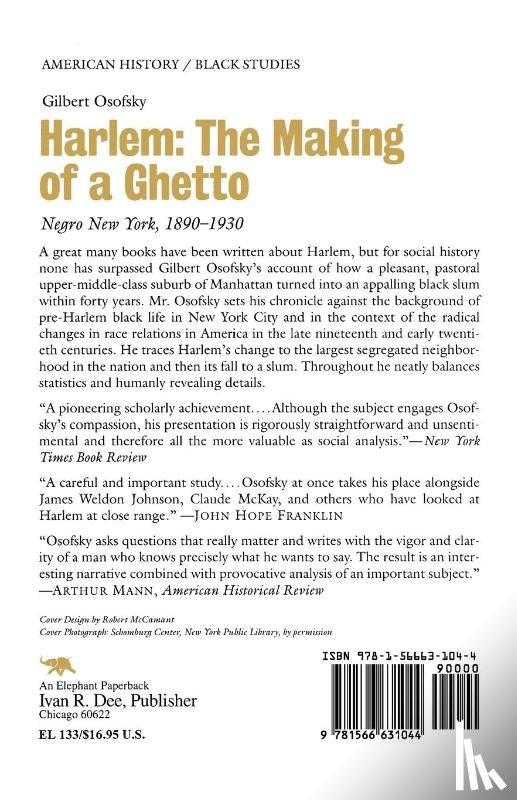 Osofsky, Gilbert - Harlem