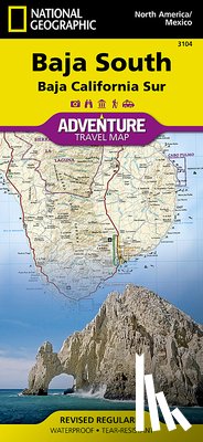 Maps, National Geographic - Baja California, South, Mexico
