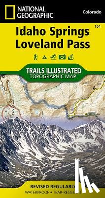 National Geographic Maps - Trails Illust - MAP-IDAHO SPRINGS LOVELAND PAS