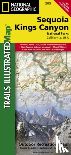 Maps, National Geographic - Sequoia/kings Canyon National Park