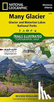 Maps, National Geographic - Many Glacier, Glacier National Park