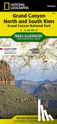 Maps, National Geographic - Grand Canyon, Bright Angel Canyon/north & South Rims