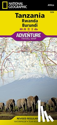 Maps, National Geographic - Tanzania, Rwanda, Burundi