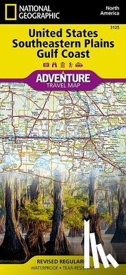 Maps, National Geographic - United States, Southeastern Plains And Gulf Coast Adventure Map