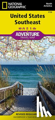 Maps, National Geographic - United States, Southeast Adventure Map