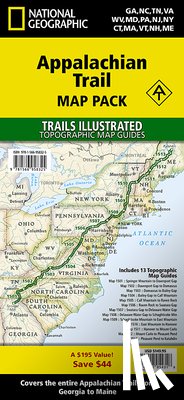 National Geographic Maps - Trails Illust - MAP-APPALACHIAN TRAIL MAP PACK