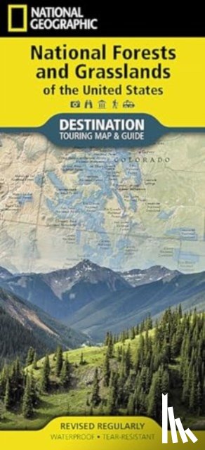 National Geographic Maps - National Forests and Grasslands of the United States Map
