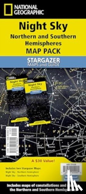 National Geographic Maps - National Geographic Night Sky (Stargazer Folded Map Pack Bundle)