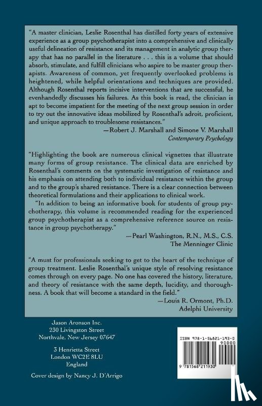 Rosenthal, Leslie - Resolving Resistance in Group Psychotherapy