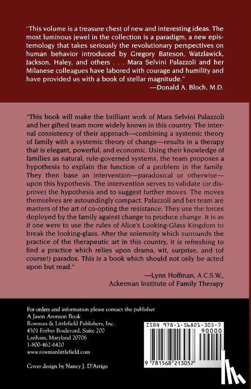 Palazzoli, Mara Selvini, Boscolo, Luigi - Paradox and Counterparadox