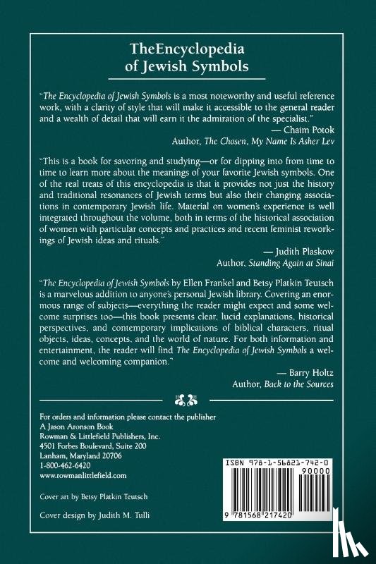 Frankel, Ellen, Teutsch, Betsy Patkin - The Encyclopedia of Jewish Symbols